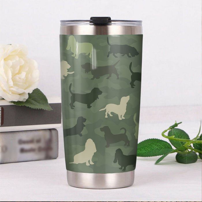 Basset Hound Dog Steel Tumbler FB0605 95O33 1
