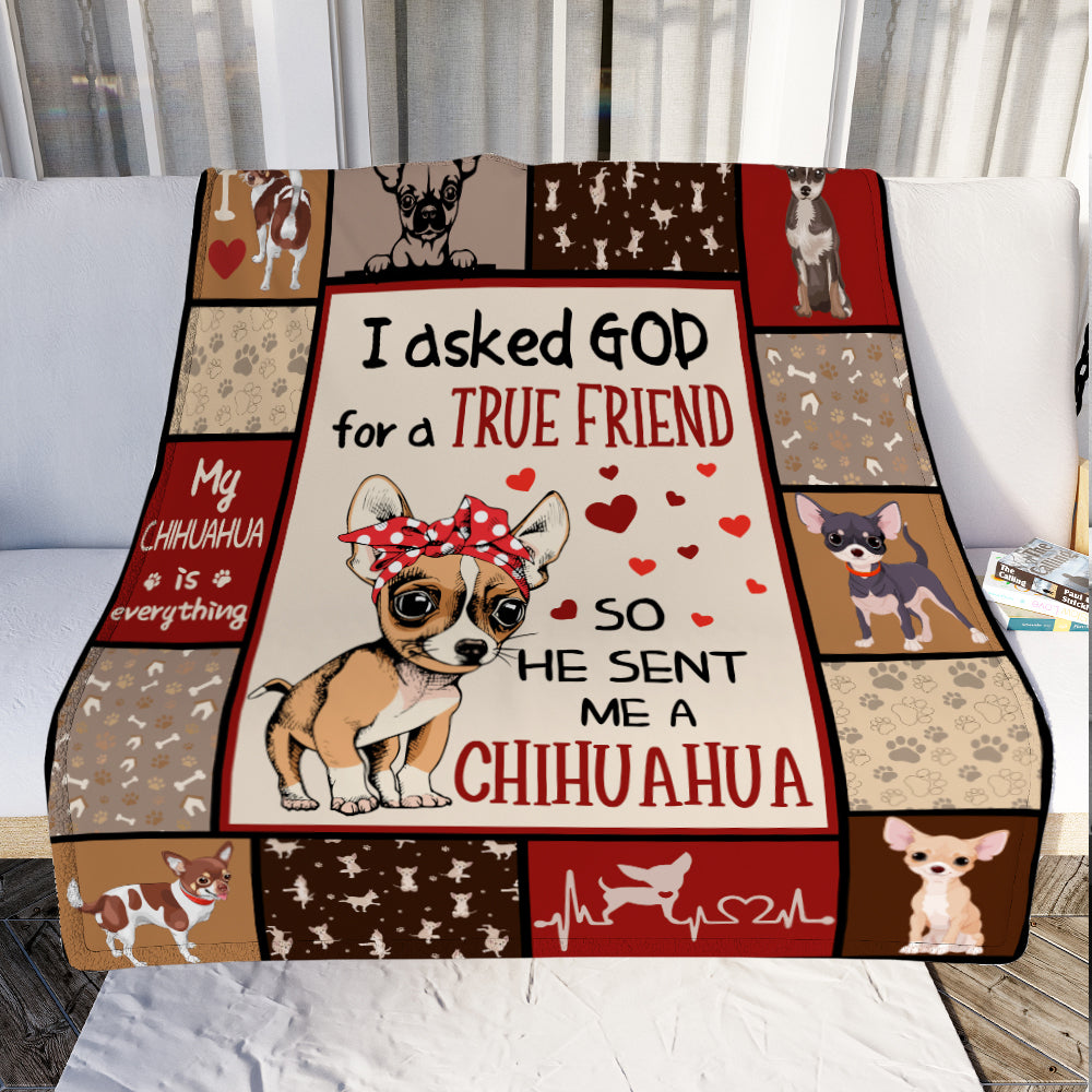 Chihuahua Dog Fleece Blanket OCT3002 78O58