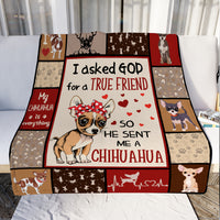 Chihuahua Dog Fleece Blanket OCT3002 78O58 thumb 1