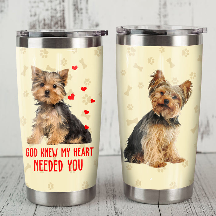 Yorkshire Terrier Dog Steel Tumbler MR1105 69O51 1