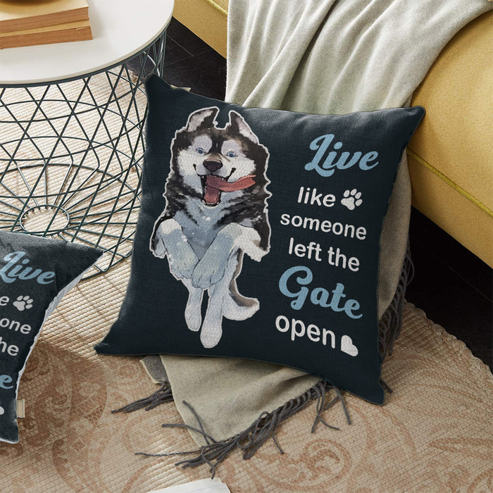 Siberian Husky Dog Pillow OCT3101 90O35 (Insert Included) 1