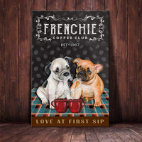 French Bulldog Coffee Club Canvas AP2401 95O53 thumb 1