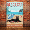 Black Cat Beach Life Canvas SMY1314 67O53 1