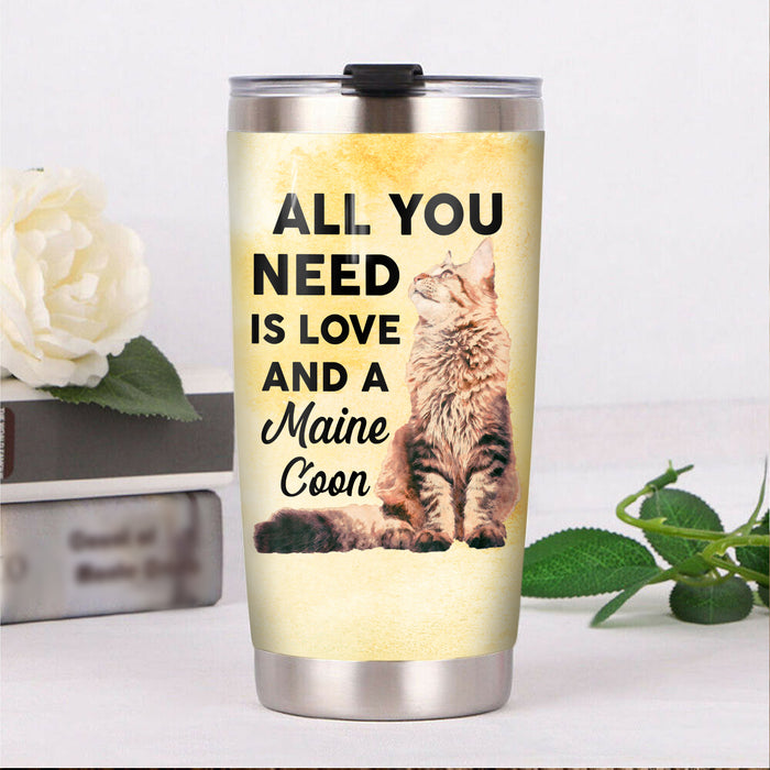 Maine Coon Cat Steel Tumbler MR1702 68O31 1