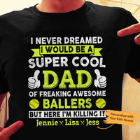 Personalized Dad Softball  T Shirt MY161 74O53 thumb 1