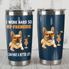 French Bulldog Steel Tumbler MR0901 68O52 1