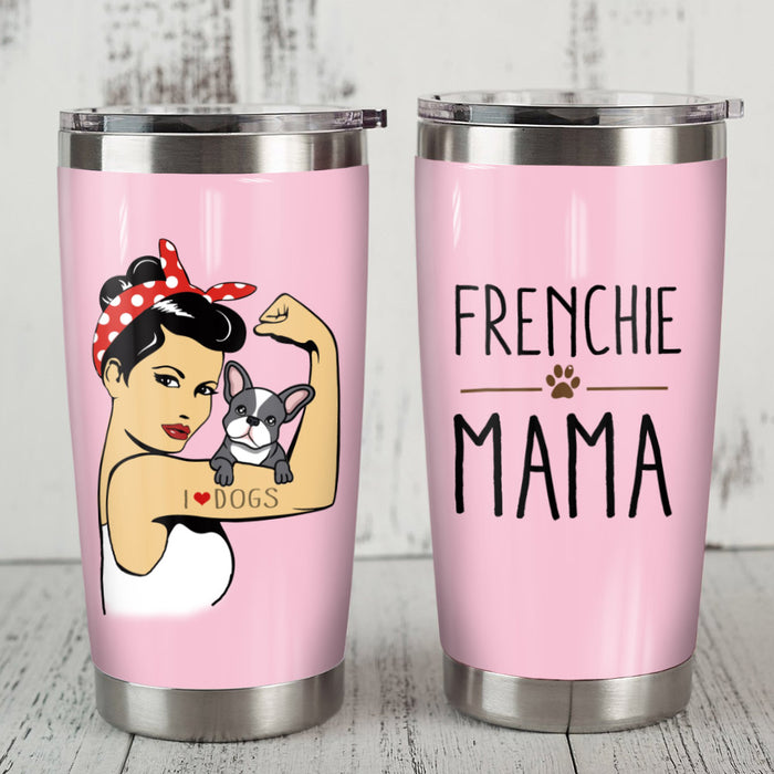 French Bulldog Steel Tumbler MY164 85O34 1