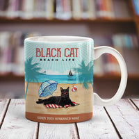 Black Cat Beach Life Mug SMY1314 67O53 thumb 1