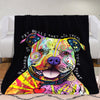 Pitbull Dog Fleece Blanket JR1303 81O52 1