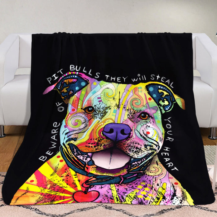 Pitbull fleece 2024 blanket