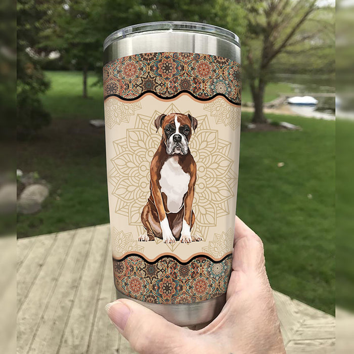 Boxer Dog Steel Tumbler AP2801 73O53 1