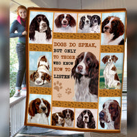 Springer Spaniel Dog Fleece Blanket MR0503 71O56 thumb 1