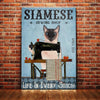 Siamese Cat Sewing Shop Canvas MR0701 90O57 thumb 1
