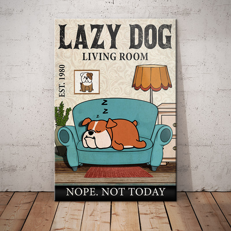 English Bulldog Living Room Canvas AP0101 85O34