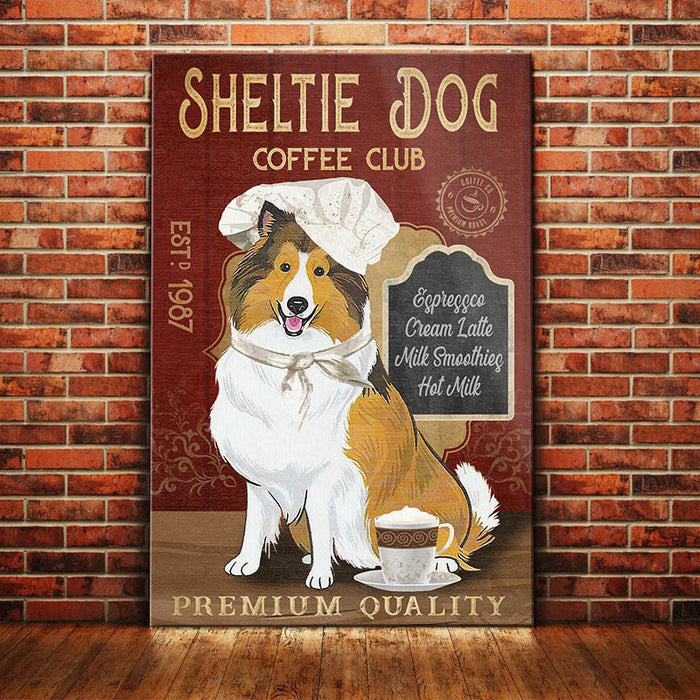 Shetland Sheepdog Coffee Company Canvas SAP0704 73O36 1