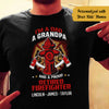 Personalized Dad Firefighter   T Shirt MY132 95O58 1