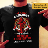 Personalized Dad Firefighter   T Shirt MY132 95O58 thumb 1