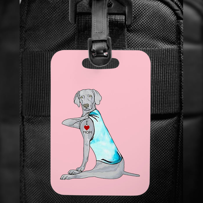 Weimaraner Dog Luggage Bag Tag SAP1301 81O36 1
