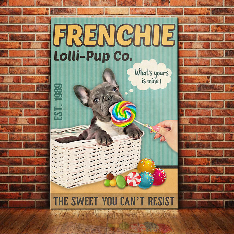 French Bulldog Lollipop Company Canvas FB2401 95O47
