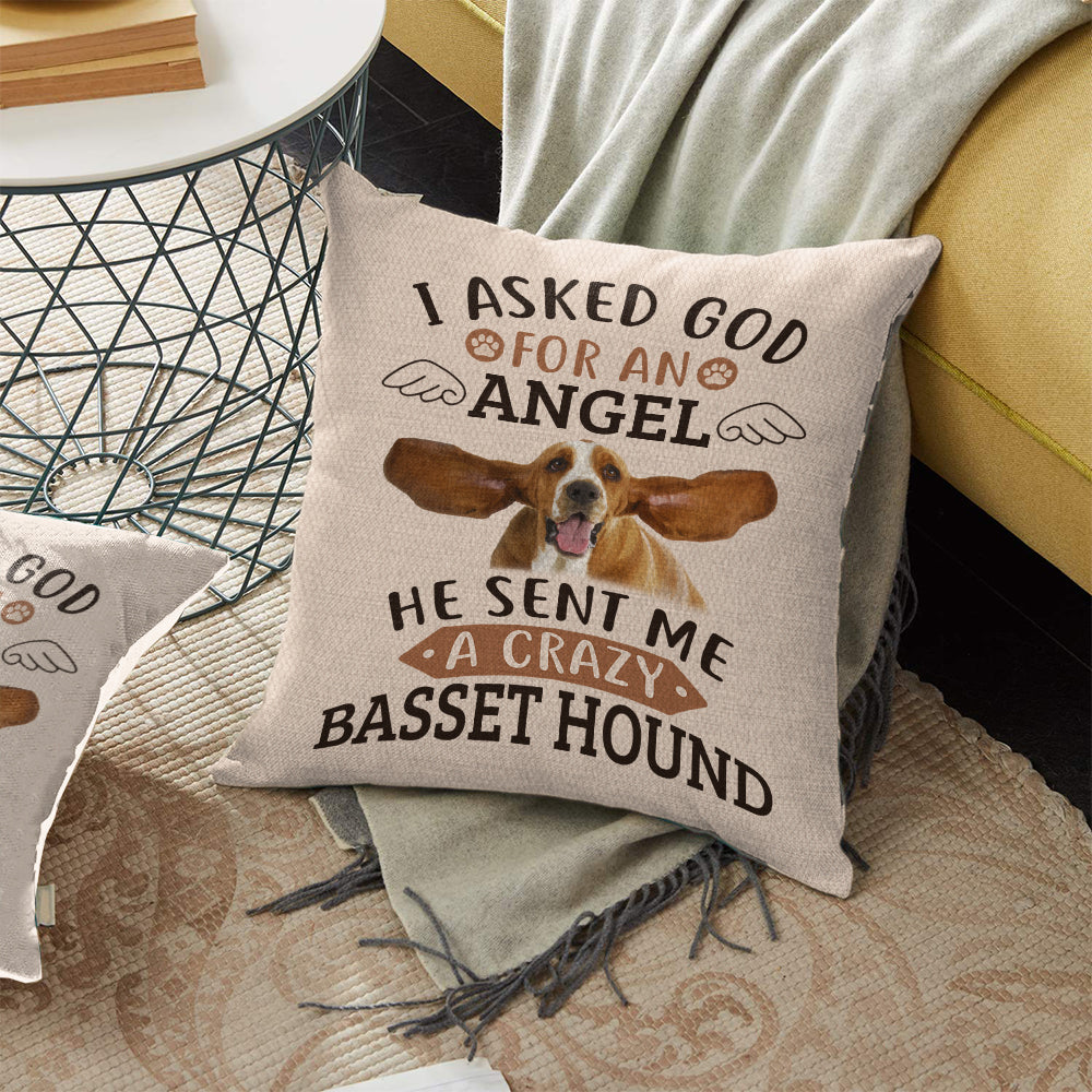 Basset Hound Dog Pillow NOV2001 95O35 (Insert Included)