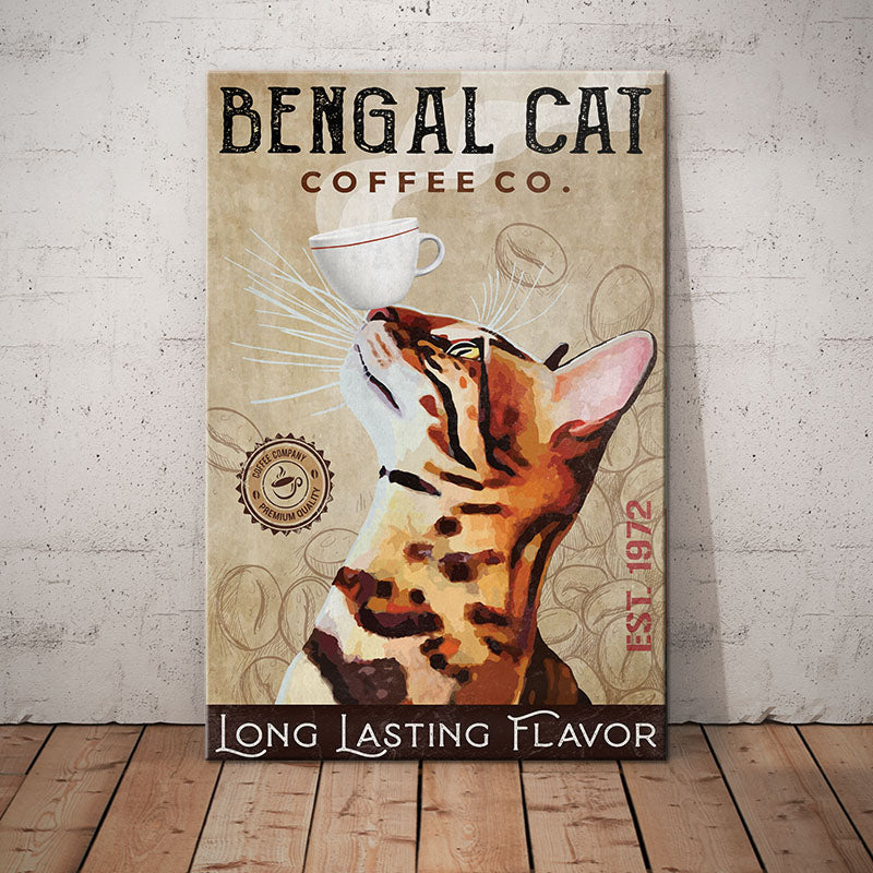 Bengal Cat Coffee Company Canvas SMR0902 73O53