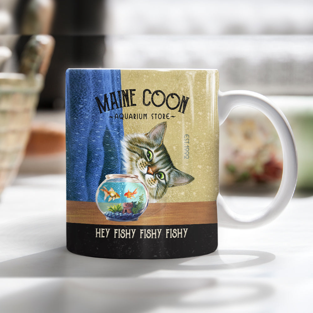 Maine Coon Cat Aquarium Store Mug MR1003 73O57