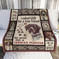 German Shorthaired Pointer Dog Fleece Blanket MR0401 69O50 thumb 1