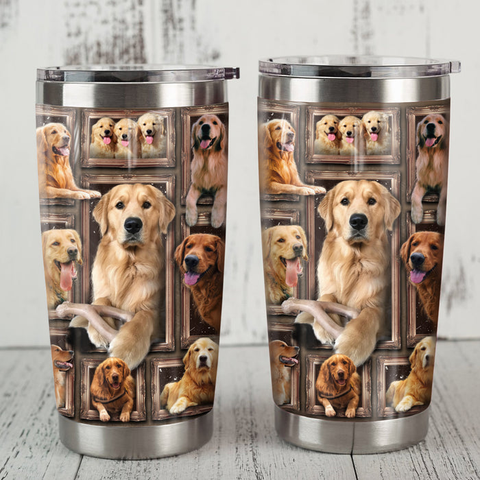 Golden Retriever Dog Steel Tumbler MR0901 68O49 1
