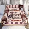 German Shorthaired Pointer Dog Fleece Blanket MR0401 68O43 1