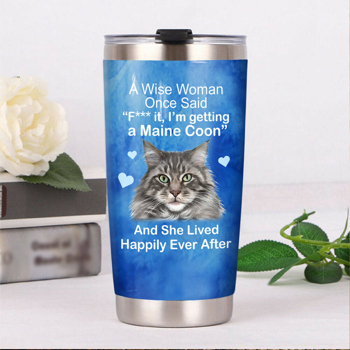 Maine Coon Cat Steel Tumbler MR1704 68O59 1