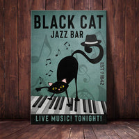 Black Cat Jazz Bar Canvas MR2301 85O36 thumb 1