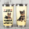 Yorkshire Terrier Dog Steel Tumbler MR1105 69O31 1