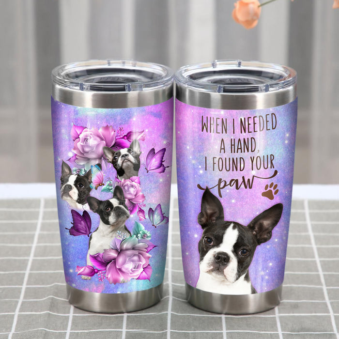 Boston Terrier Dog Steel Tumbler AP2501 87O57 1