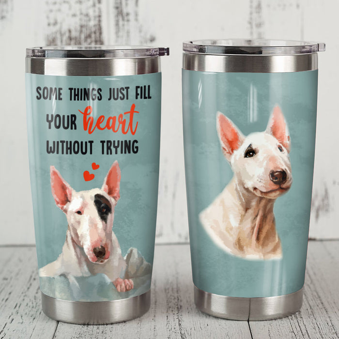 Bull Terrier Dog Steel Tumbler MR0703 68O51 1