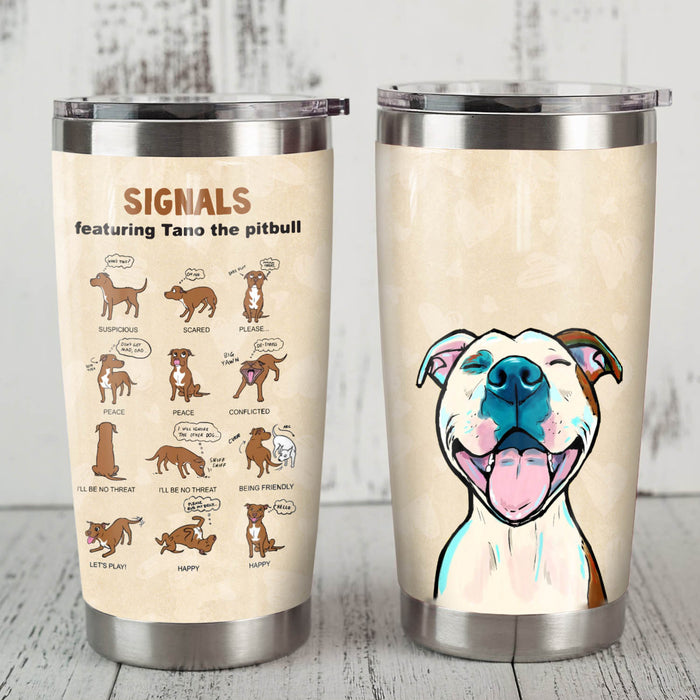 Pitbull Dog Steel Tumbler MR1004 87O50 1