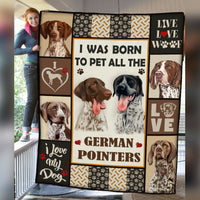 German Shorthaired Pointer Dog Fleece Blanket MR0402 70O52 thumb 1
