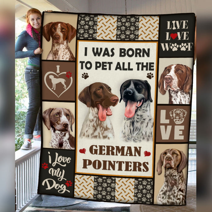 German Shorthaired Pointer Dog Fleece Blanket MR0402 70O52 1