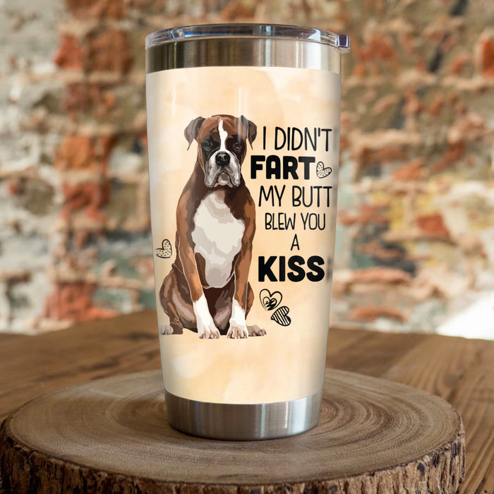 Boxer Dog Steel Tumbler FB0102 69O49 1