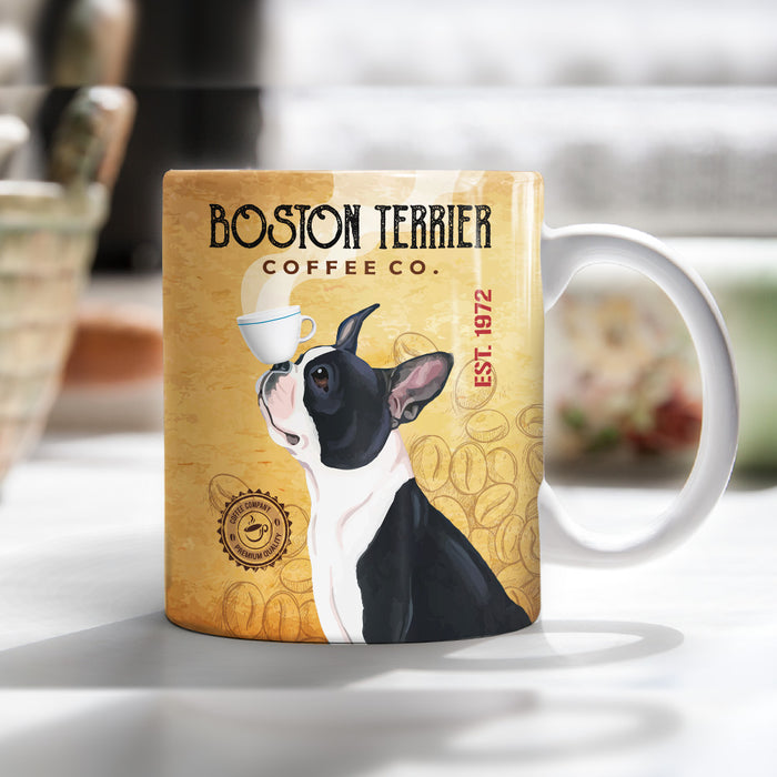 A Woman Who Loves Her Boston Terrier Color Printed Tumblers