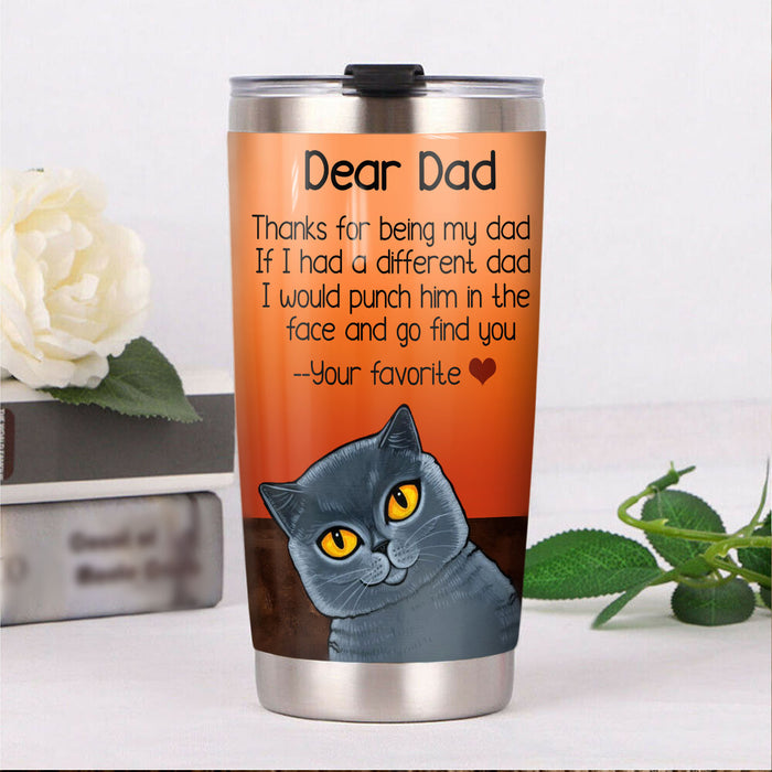 British Shorthair Cat Steel Tumbler MR1801 70O49 1
