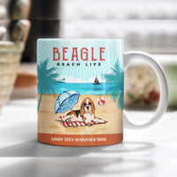 Beagle Dog Beach Life Mug SMY138 67O53 thumb 1
