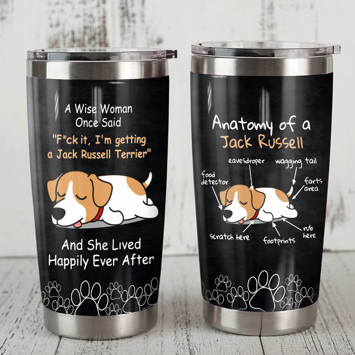 Jack Russel Terrier Dog Steel Tumbler MR0901 68O50 1