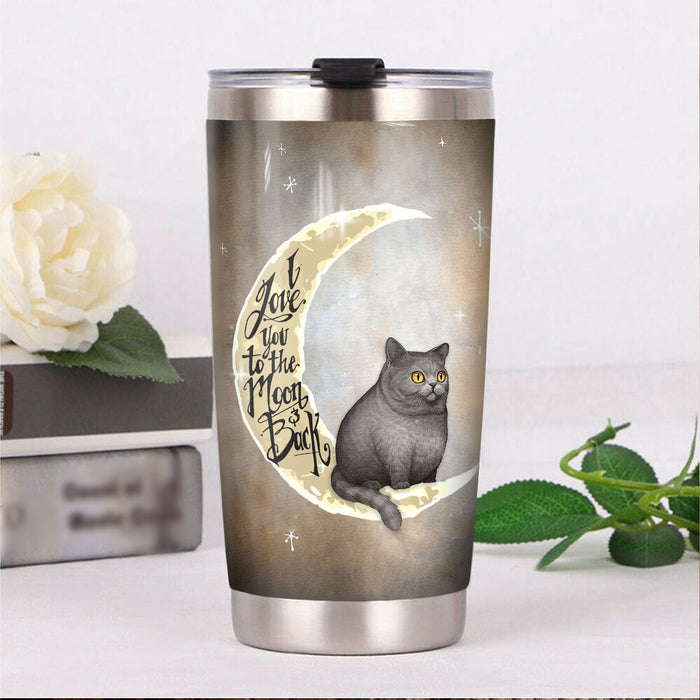 British Shorthair Cat Steel Tumbler MR1801 70O51 1