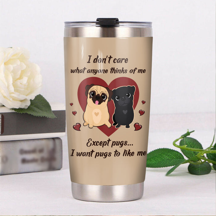 Pug Dog Steel Tumbler FB0301 73O52 1