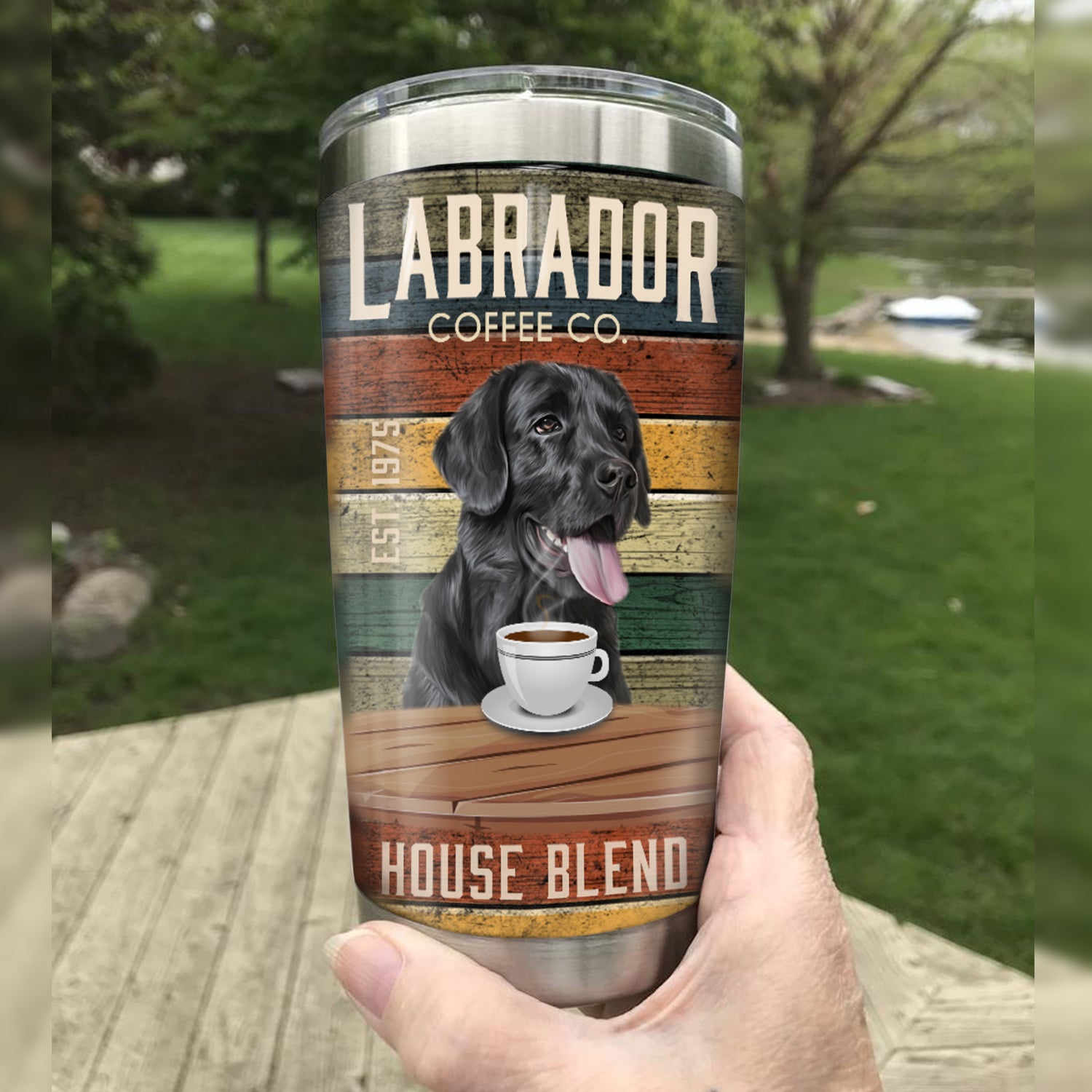 Labrador Retriever Dog Coffee Company Steel Tumbler MR1104 87O43