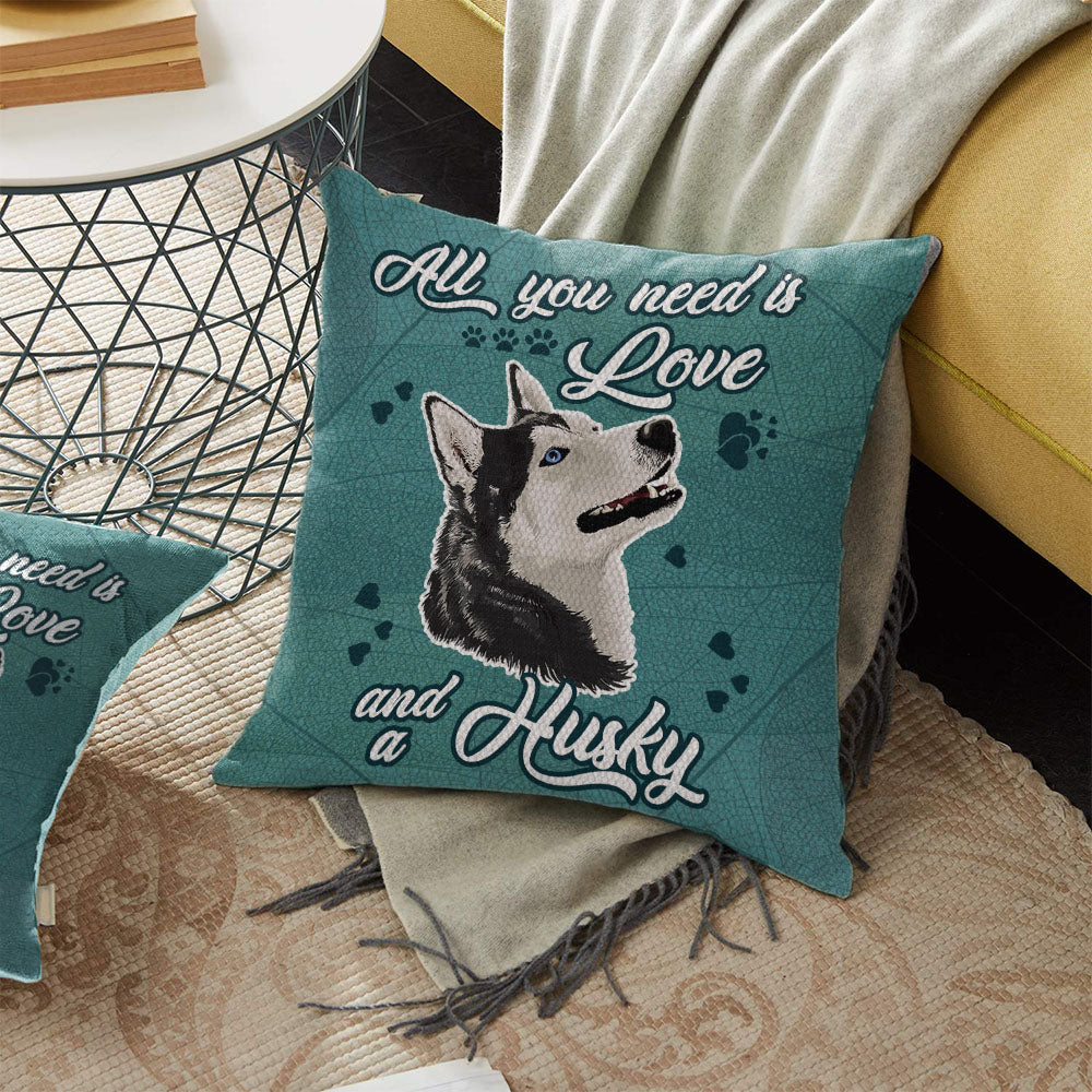 SIberian Husky Dog Pillow OCT1603 70O51 (Insert Included)