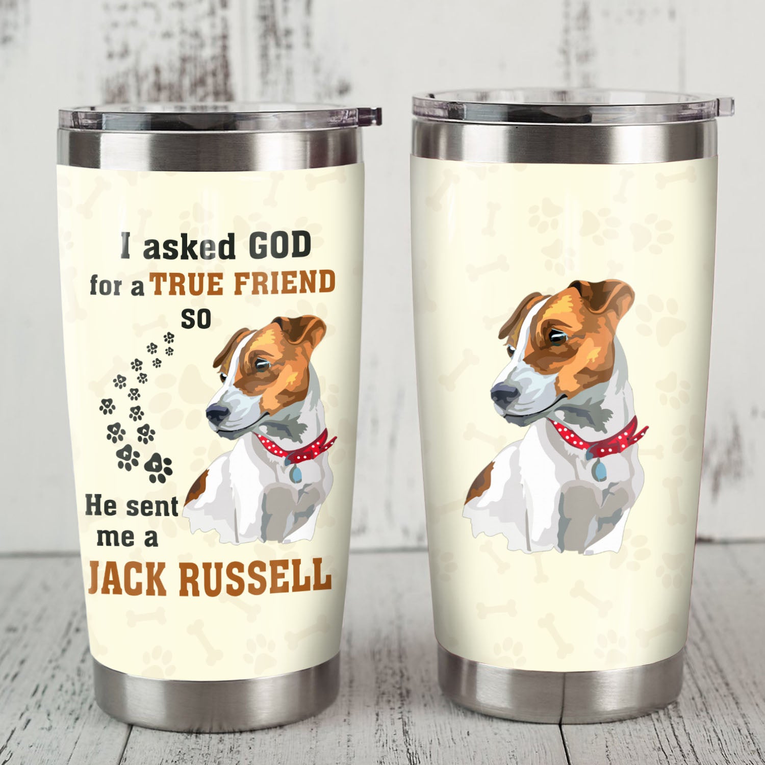 Jack Russell Terrier Dog Steel Tumbler MR0903 69O49