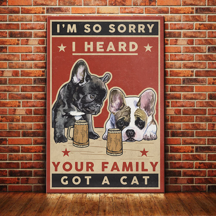 French Bulldog Vintage Canvas AP1303 67O53 1