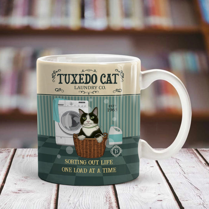 Tuxedo Cat Laundry Company Mug  MR1701 73O52 1