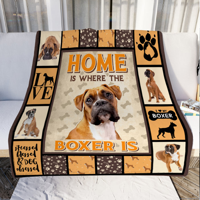 Boxer discount dog blanket